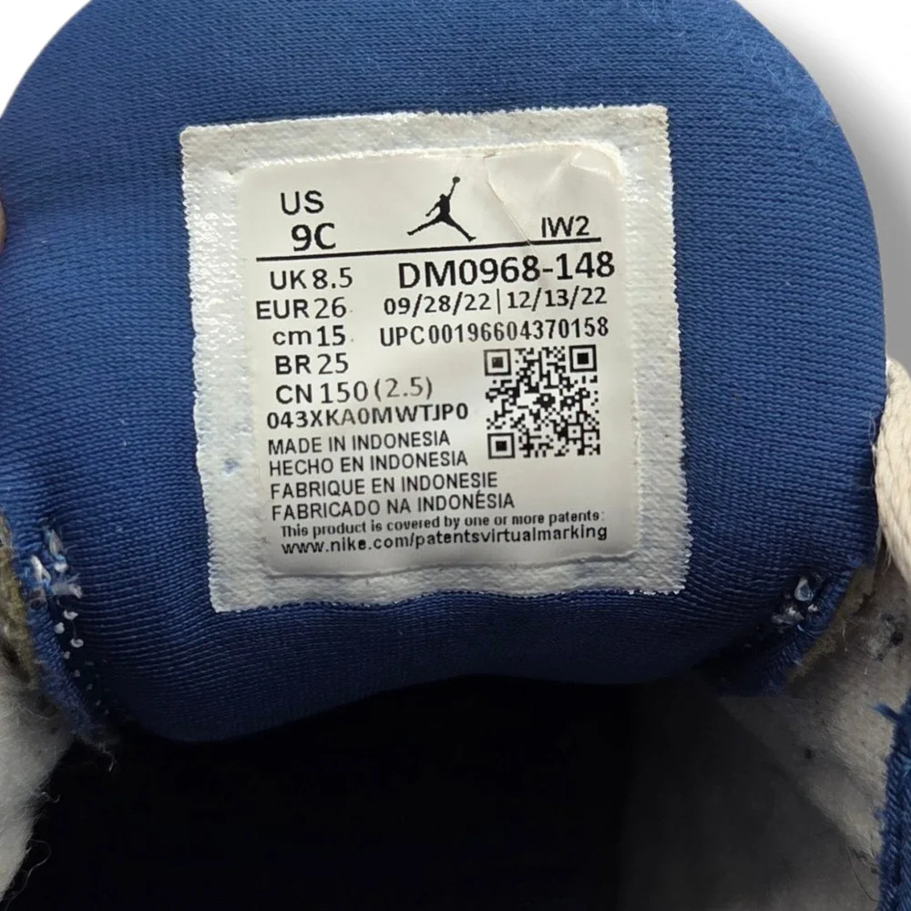 Nike Air Jordan 3 Retro‎ TD Child 9 Washington Wizards Sneakers DM0968-148